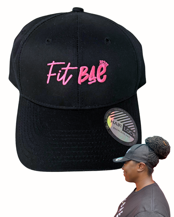 FITBAE BLACK & PINK BACKLESS HAT