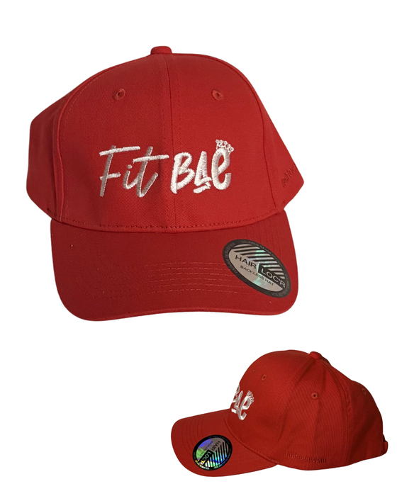 RED & WHITE FITBAE FULL HAT