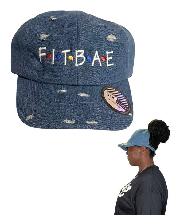 FITBAE DENIM COLORFUL BACKLESS HAT