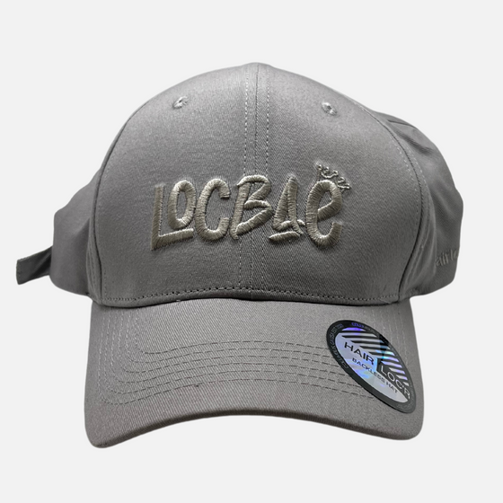 GRAY LOCBAE™ LARGE Satin-Lined Backless Hat